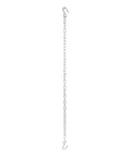 48 Inch Trailer Safety Chain With Three Eighths Inch S Hooks, Grade 30 Chain, Two Thousand Pound Break Strength For Towing