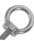 Stainless Steel Eye Bolt M6x20 Closed Ring Anchor For Lifting With Anti Loosening Hardware Beefy Heavy Duty Hook Bolt For Rigging Securing Equipment And Industrial DIY Projects close-up