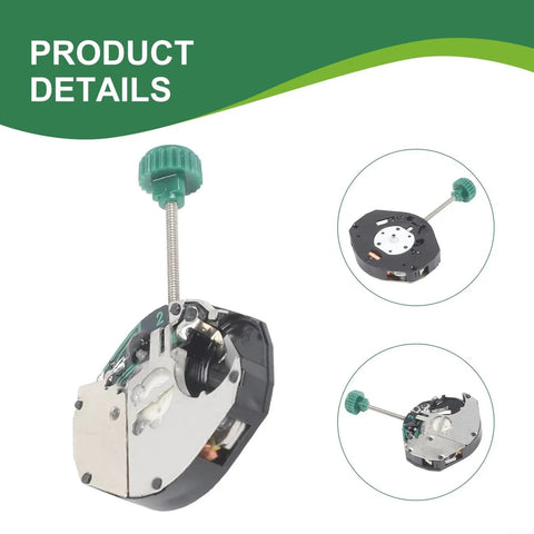 Six Pack Quartz Watch Movement Repair Kit with metal clock mechanism parts for DIY watchmaking and replacement, silver tone detail.