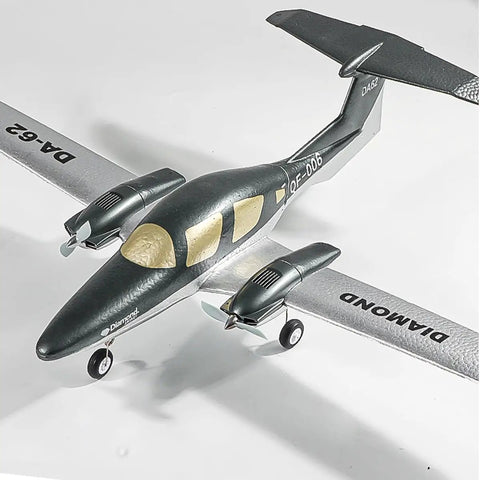 Beginner Friendly RC Plane 2 Channel 2 4Ghz RTF Diamond Style Airplane With Auto Stability Gyro 550mm Wingspan on white background