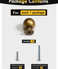 Package contents: Antique Brass Cabinet Knobs Set of 2 for Cabinets and Drawers Vintage Retro Dope Hardware Handles with screws