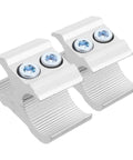 Two Pack Cane Holder Clamps For Wheelchair And Walker Pipes Aluminum Alloy Precise Fit With Smooth Surface Finish Multi Purpose Use