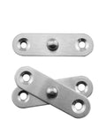 Pack Of Four Premium Stainless Steel Hidden Door Hinges Delivering True 360 Degree Rotation And Invisible Flush Mount Setup for easy cabinet installation.