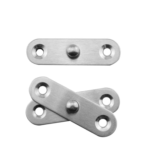 Pack Of Four Premium Stainless Steel Hidden Door Hinges Delivering True 360 Degree Rotation And Invisible Flush Mount Setup for easy cabinet installation.