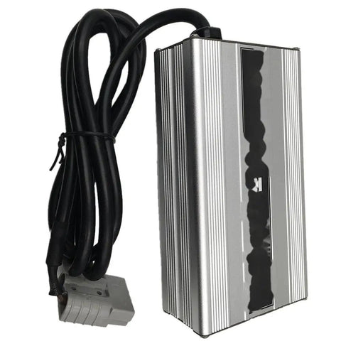 Top Grade 12V 15A Semi Electric Forklift Stackers Smart Battery Charger Quick Charge Unit with heavy duty design and power cable.