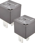 Two Pack 70A 12V DC SPST Relay 4 Pin For Ford F150 RAM 1500 Silverado Heavy Duty Direct OEM Replacement Plug And Play Great For Starters