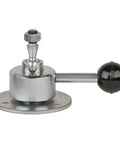 Midget Power Arm Magnetic Base Fixture With Two Inch Platform And Six Pound Secure Grip Featuring Quick Draw Handle and Slick Three Sixty Degree Rotation For No Sweat Project Setup, close-up view.
