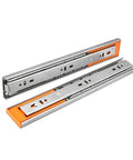 Rock Solid Heavy Duty Soft Close Drawer Slides Kit, stainless steel, 10 inch and 22 inch lengths with 3-section side mounting system