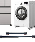 Heavy Duty Appliance Rollers Extendable Mobile Base For Quick Easy Moving Of Washing Machines Dryers Refrigerators And Furniture Adjustable 20 To 32 Inches Upgraded Wheels Black Finish shown with washing machine and appliance setup