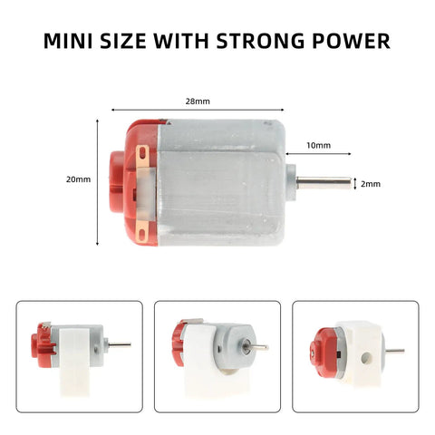 DIY DC Motor Kit For Makers With Dual 3V To 12V Motors Up To 25000 RPM 60 Gear Pack Awesome Paddles And Propellers Shafts And Wheels