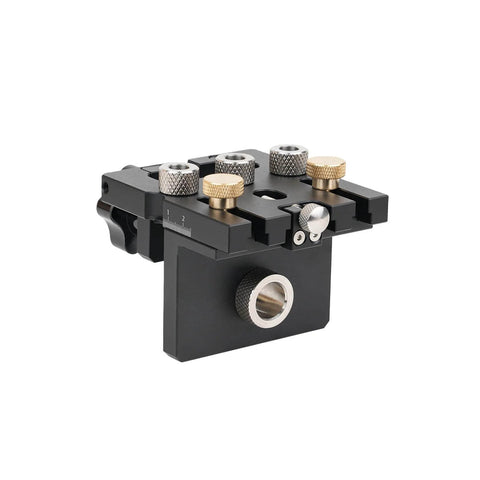 Pro Shop Quality High Precision Woodworking Hole Punch Tool Dowel Jig For Accurate Hole Location In Furniture Assembly And DIY Projects Aluminum Alloy Construction For Long Lasting Performance showing