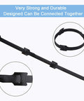 60 Pack Reusable Cable Ties 6 Inch Adjustable Cord Straps Wire Organizer Hook Loop Cable Management displayed with connection feature