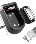Open Outdoor Wall Mount Key Lock Box Waterproof 10 Digit Combination Push Button Key Keeper with installation kit