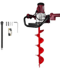 Beast Mode 1500W Electric Post Hole Digger With 6 Inch Auger Bit For Fence Posts Decks Tree Planting And Landscaping Red Easy Start Ergonomic Handle And Quick Drilling