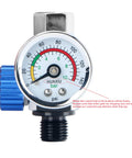 Quarter Inch Air Pressure Regulator With Gauge For Spray Gun And Pneumatic Tools High Flow Inline Regulator Real Time Pressure Monitoring