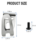 Belt Hooks Kit 9 Pack Replacement Parts For Makita Pro Grade Heavy Duty 324705-1 346034-2 346317-0 product size dimensions