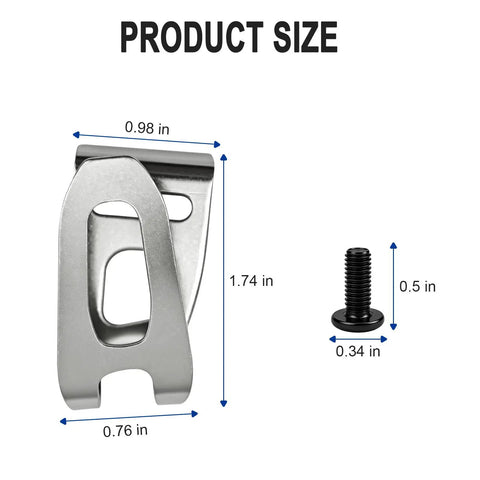 Belt Hooks Kit 9 Pack Replacement Parts For Makita Pro Grade Heavy Duty 324705-1 346034-2 346317-0 product size dimensions