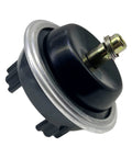 4WD differential vacuum actuator with black plastic housing, metal mounting ring and electrical connector