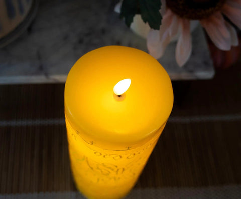 Top view of Encanto Alma's Miracle LED Flameless Candle Replica With Auto Timer Disney Officially Licensed Collectible Mood Light