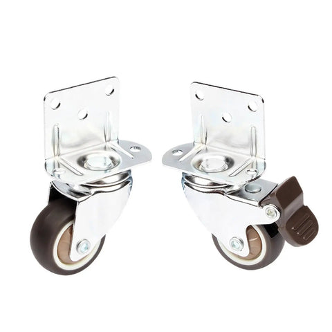 Heavy Duty Caster Wheel 2 Inch Stem Caster Swivel No Brake, Silent 20 Kg Capacity Castor For Moving Furniture Chairs Cabinets Work Tables.