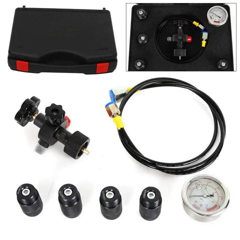 3500 Psi Hydraulic Accumulator Nitrogen Charging Kit With Gas Valve Test Kit And Inflatable Tool For Beefy Pressure Testing And Easy Inflation Checks, Compact Safe Heavy Duty