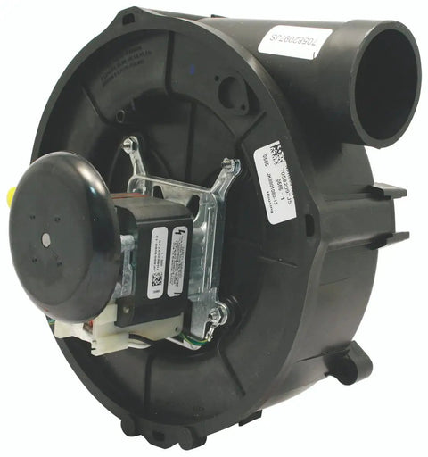 Heavy Duty Furnace Draft Inducer Blower Motor 115 Volt 1/16 Hp Flue Exhaust Fan back view with motor and housing.
