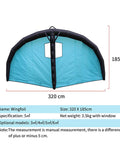 Inflatable Foil Wing For Kitesurfing And Wind Wing Foiling Handheld Surf Wing With Window Design
