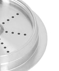 Sleek Stainless Steel Reusable Coffee Capsules With Dual Mesh Screens Refillable Pods For Single Cup Brewers close-up of mesh filter design.