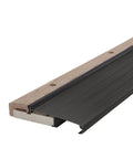 Adjustable Aluminum And Hardwood Threshold Kit With Bronze Finish For 36 Inch Doors, Seals Drafts And Gaps, Durable Riser For Uneven Floors