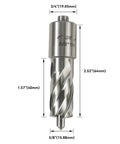 No Nonsense 5/8 Inch Annular Cutter With 3 Inch Pilot Pin, M2Al steel, dimensions 2.52x1.57 inches for high precision metal cuts.