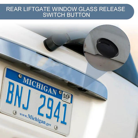 Rear Liftgate Glass Release Switch For SUV Hatch Window Control Button Replacement Compatible With 2007 2014 Tahoe Suburban