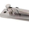 Close-up of Stainless Steel Concealed Door Hinge with Thickened Pivot for 360 Degree Rotation, showing pivot mechanism and spring detail.