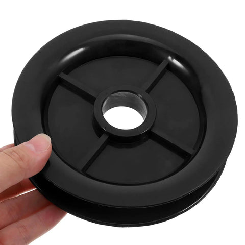 Heavy Duty Forklift Mast Guide Pulley Wheel Built Tough For Heavy Lifting Single Slot Nylon Bearing Design With 27mm Or 20mm Inner Bore For Rock Solid Daily Warehouse Ops