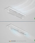 Central Air Deflector Extender With 360 Degree Rotation Adjustable From 24 To 43 Inches Fits Most Standard Rectangular Vents Transparent Design