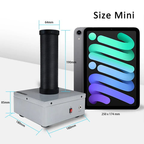P1 Smoke Absorber Fume Extractor For Laser Engravers And Soldering Stations, Compact All Metal Case, 3 Filter System, Retractable Hose, Silicone Suction Nozzle, Easy Install, Quiet Operation, Clean Air For Better Work