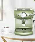 Retro Green Coffee Machine For Home And Small Biz Cafes Semi Automatic And Fully Automatic Espresso Pump With Strong Steam