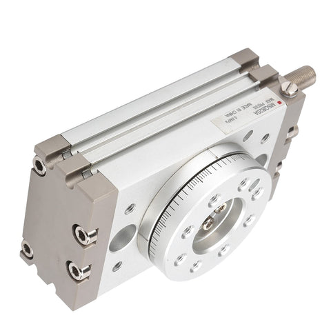 Heavy Duty Rack And Pinion Pneumatic Rotary Actuator Double Acting Air Cylinder Bore With Roller Bearing Design And Built In Magnetic Ring