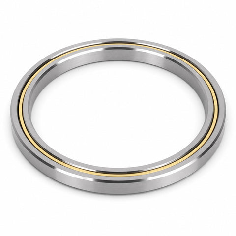 Precision Thin Section Roller Bearing 4.500 X 5.500 X 0.500 Inch showing steel construction for CNC rotary tables.
