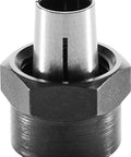 8mm Clamping Collet With Nut For OF1010 Router Systems Pro Grade Woodworking Accessory, front view, ensures tight vibration-free fits