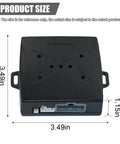 Push To Start Car Ignition Kit With Keyless Entry And Anti Theft System Universal 12V Vehicle component size 3.49in x 3.49in x 1.15in