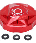 Front Fork Cover For Mountain And Road Bikes, Suspension Cap And Air Chamber Shield With 3 Washers in red aluminum alloy