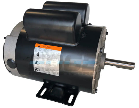 2 HP Compressor Duty Electric Motor Open Drip Proof Single Phase 3450 RPM 56 Frame Five Eighth Inch Shaft 120 and 240 Volt