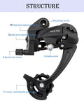 Rear Derailleur For 6 7 8 9 Speed Bikes Direct Mount For MTB Mountain And Road Bikes structure diagram with labeled screws