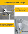 Wall Mounted Bathtub Faucet With Handheld Shower Solid Brass High Flow Tub Filler With 180 Degree Swivel Spout And Sprayer CUPC Certified Chrome Finish Easy Install Space Saving Bathroom Upgrade flexible design