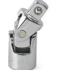 1/4 Inch Drive Universal Joint With Ball Detent For Secure Socket Retention Bright Full Polish Chrome Finish