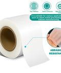 Roll of Urethane Die Protection Film For Press Brake Dies, Scratch And Dent Guard For Metal Forming, 4in x.020in x 100ft, abrasion resistance