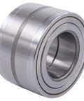 Close-up of a Front Wheel Hub Bearing Set For Ford F150 2WD 2004 2008 Pack Of 2 Replacement Hubs, showcasing metal construction.