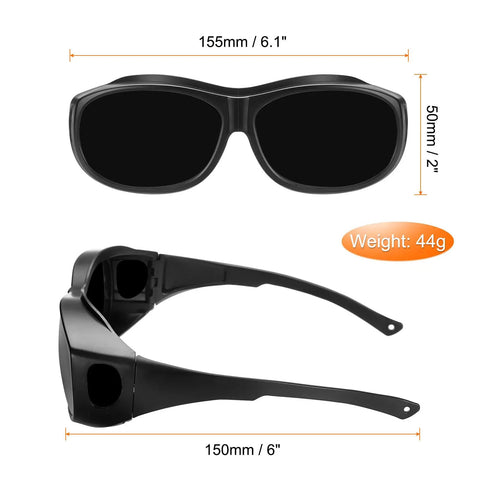 Heavy Duty Welding Safety Glasses With Infrared Protective Lenses Anti Glare Impact Resistant Pc Frame Ce Certified Ppe Protective Eyewear Built Tough For Metal Heads Who Demand Badass Eye Protection Daily