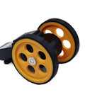Smooth Operator Heavy Duty Length Counting Wheel With Integrated Encoder Sensor And Digital Controller For Precise Industrial Measurement, yellow measuring wheel.