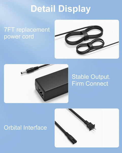 Solid Build 12V AC DC Power Adapter With Seven Foot Cord And 50 Watt Output For Atomstack S10 Pro Laser Engraver display details.